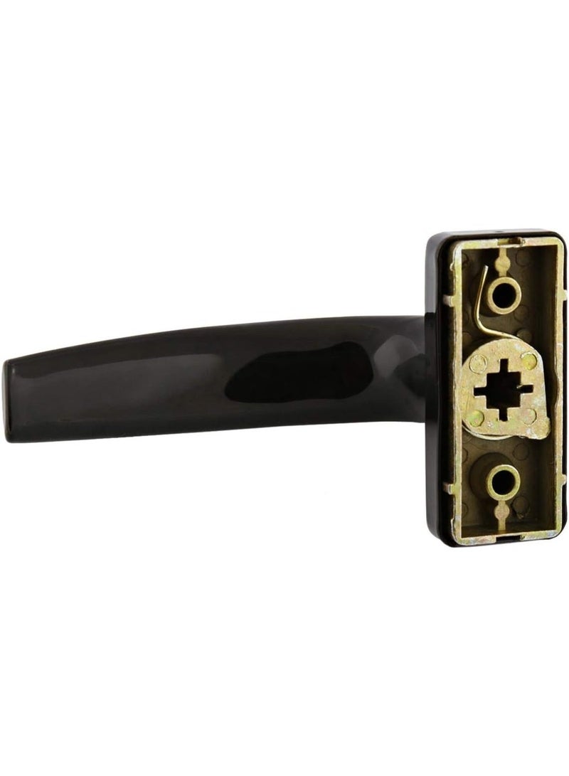 Fixer Premium Aluminium Door Handle Set – White & Black, 1 Pair with 2-Hole Fixing - Image 4